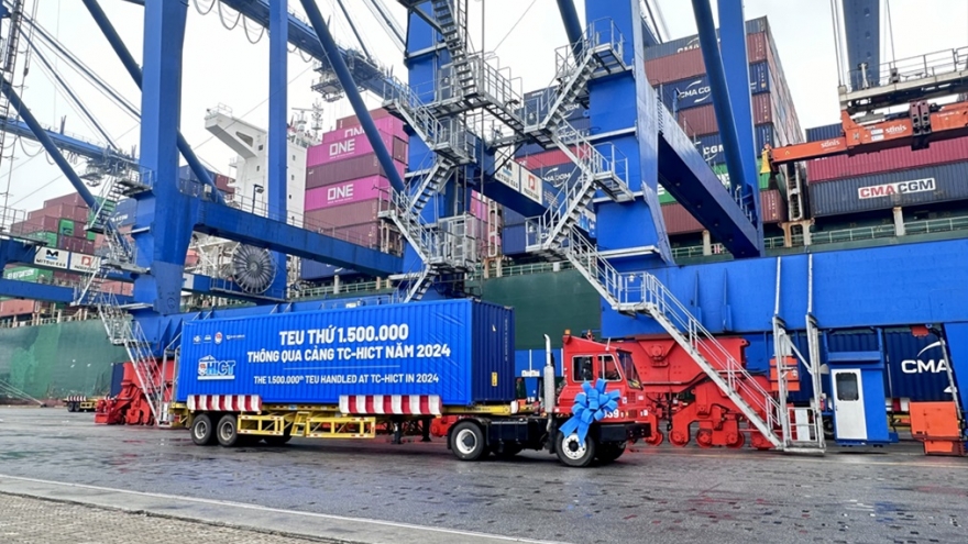 Hai Phong international container terminal receives 1.5 millionth TEU